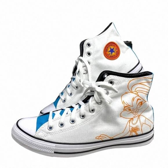 Converse Other - Converse Chuck Taylor High Top Canvas White 172514C-WHT/BLU Custom Sneakers Men